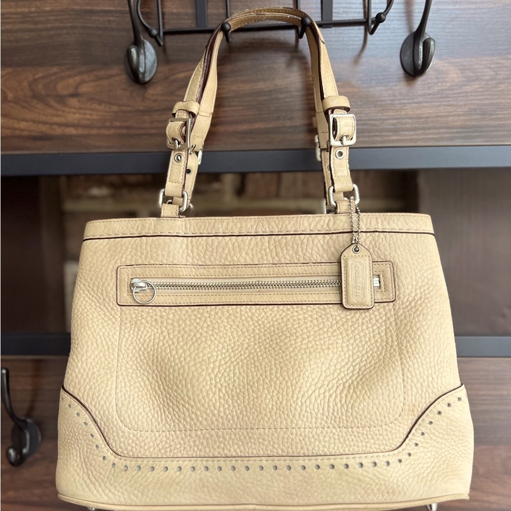 Vintage Coach Pebbled Leather Hampton Tassel Satchel No. 5055 - Picture 2 of 15